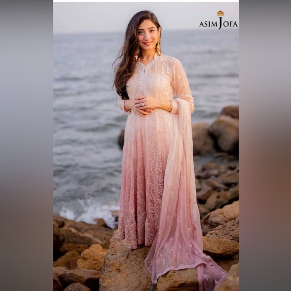ASIM JOFA 3 PC Chiffon Dress